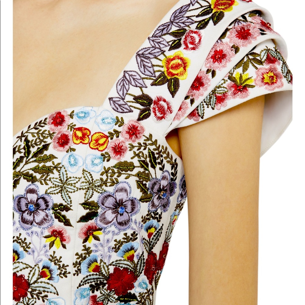 Alice+Olivia Roz Embroidery Dress
